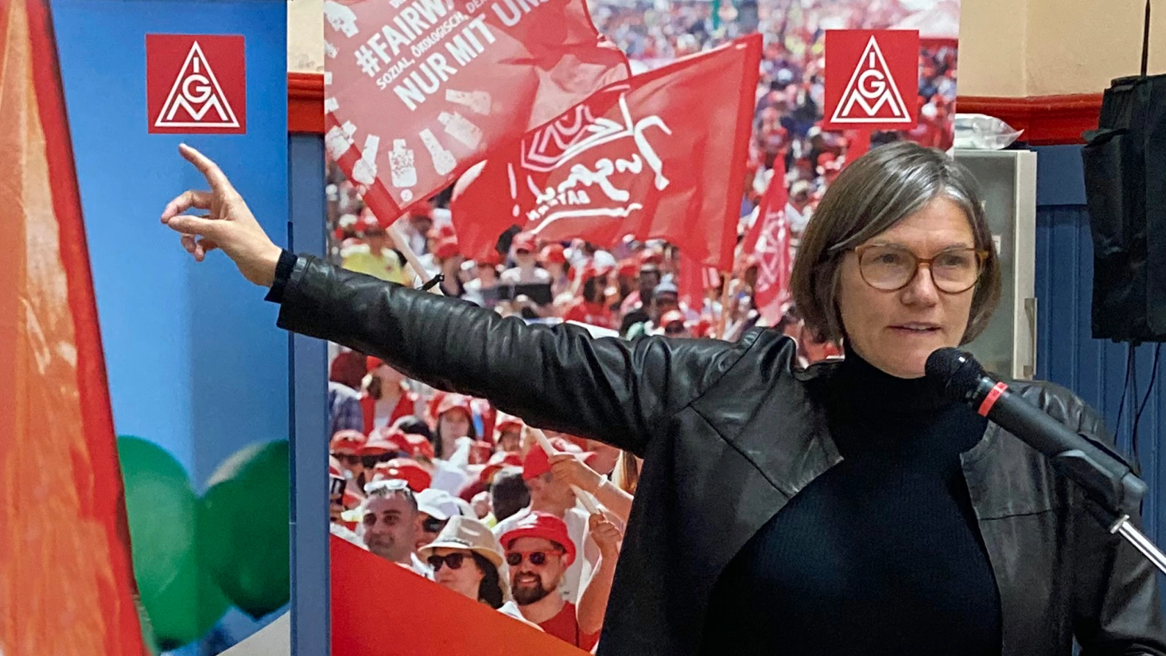 Christiane Benner (2. Vorsitzende der IG Metall) zu Gast in Münchberg