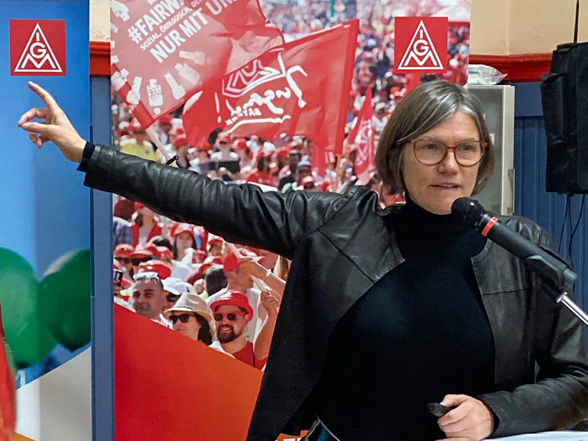 Christiane Benner (2. Vorsitzende der IG Metall) zu Gast in Münchberg