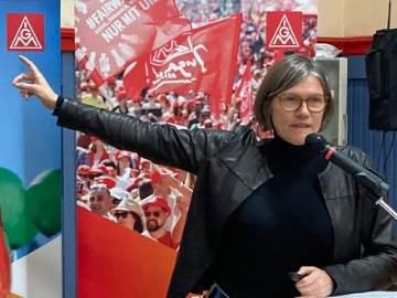 Christiane Benner zu Gast in Münchberg