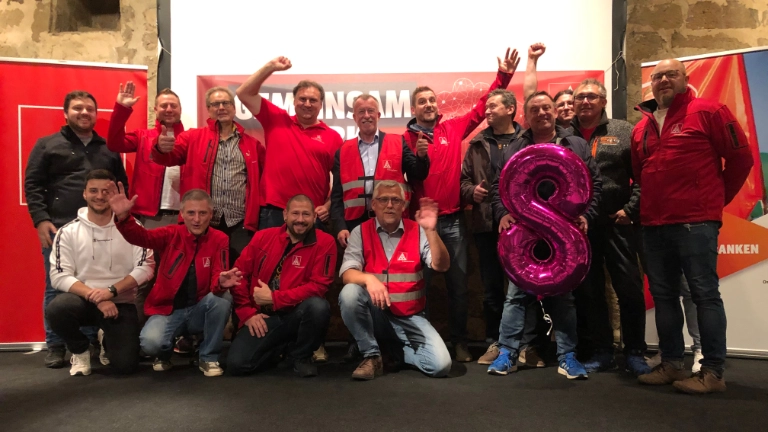 Gruppenfoto KSBler zum IGM Tarifauftakt