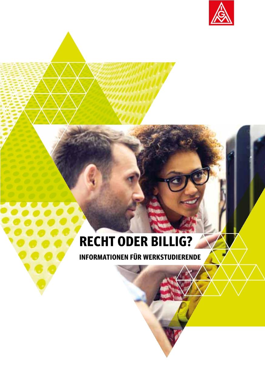 Broschüre Recht oder billig