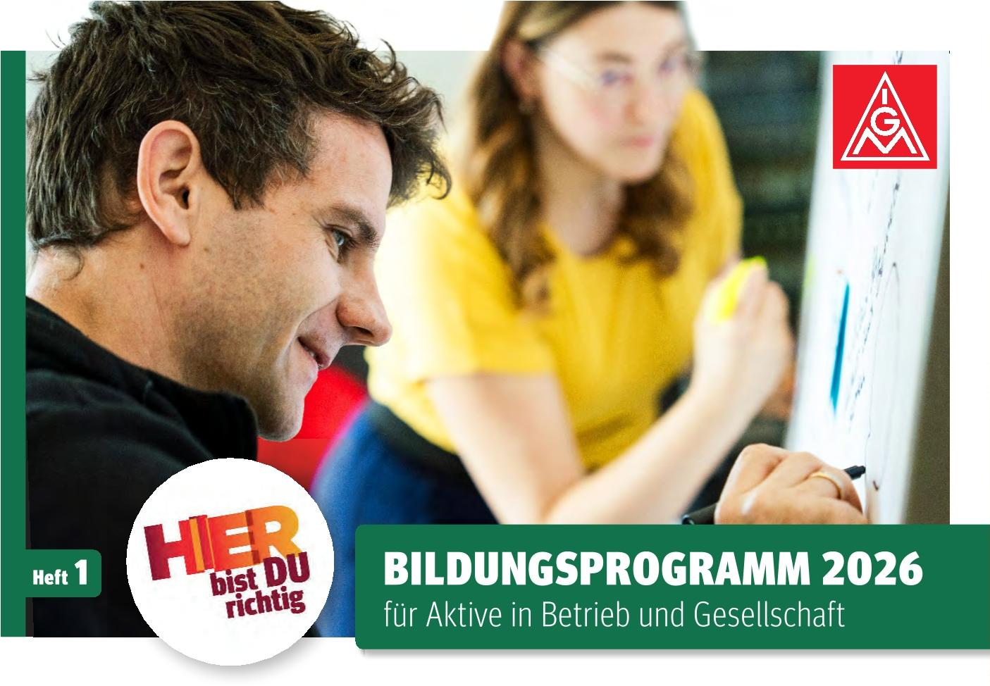 Bildungsprogramm 2026 für Aktive im Betrib und Gesellschaft